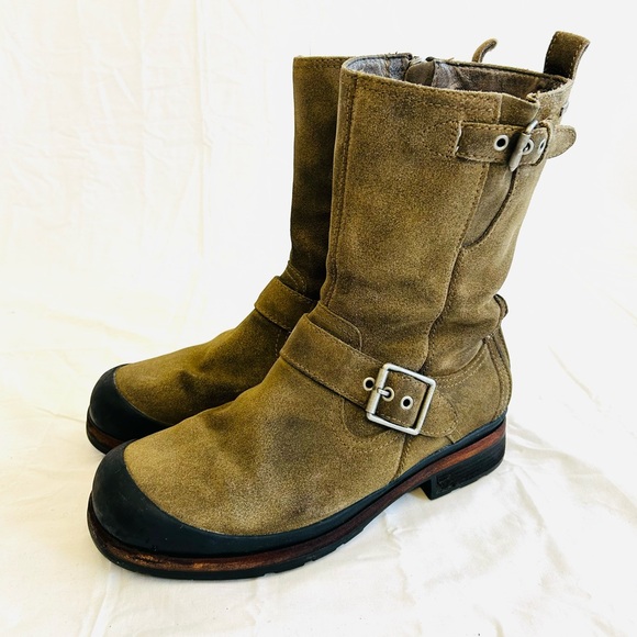 Vintage UGG Rugged Suede Engineer Boots - Picture 13 of 16